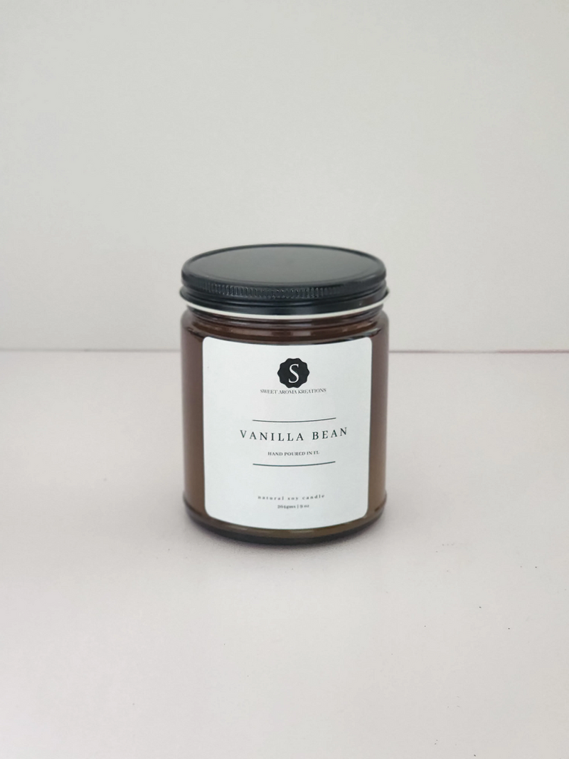 Vanilla Bean Soy Candle – Designs By Harubin